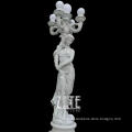 Modern Decoration stone lady sculpture lamp